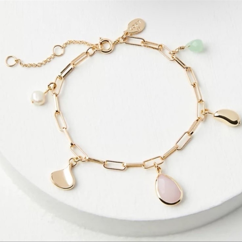 ✨3/$30✨ NWT Loft Chain Link Charm Bracelet